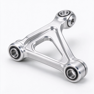Bras de suspension triangulaire CNC 5 axes sur mesure, support de châssis en aluminium anodisé, pièces de mise à niveau pour voitures de course - Product Image 2
