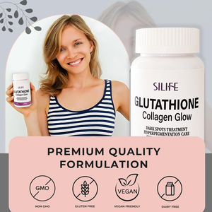 OEM Vegan pemutih kulit suplemen kesehatan, pencerah dan anti-penuaan kapsul Glutathion - Product Image 6