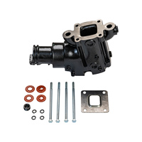 Mercruiser 864591T02 Mercruiser V8 14 °   Proveedores de Elevadores de Escape XME 4591 de Hierro Fundido con Ángulo de 14 Grados