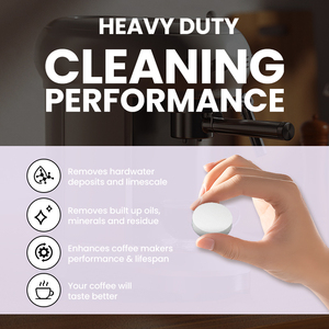 Comprimés de nettoyage universels pour machine à expresso - Détartrage de qualité alimentaire, élimine l'huile de café et le tartre, prolonge la durée de vie de la machine - Product Image 3