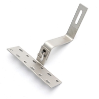 Crochet de fixation en alliage d'aluminium pour panneaux solaires sur toiture ondulée – Support de panneaux photovoltaïques – Prix de gros