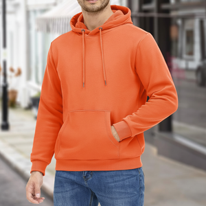 เสื้อฮู้ดดี้ผู้ชายผ้าฝ้ายแบบมีซับใน ออกแบบเองได้ ขายส่งแฟชั่นสตรีทแวร์ รับผลิตแบบ OEM เสื้อฮู้ดดี้เปล่า ผลิตในปากีสถาน - Product Image 1