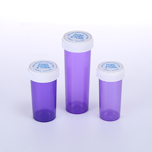 8Dr 13Dr 16Dr Flacons de <span class=keywords><strong>pharmacie</strong></span> en plastique Flacon de prescription Ambre Réversible Médicament Pilule Bouteille - Product Image 6