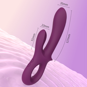 Vibrateur rechargeable à double tête en silicone à 12 fréquences pour adultes - Product Image 6