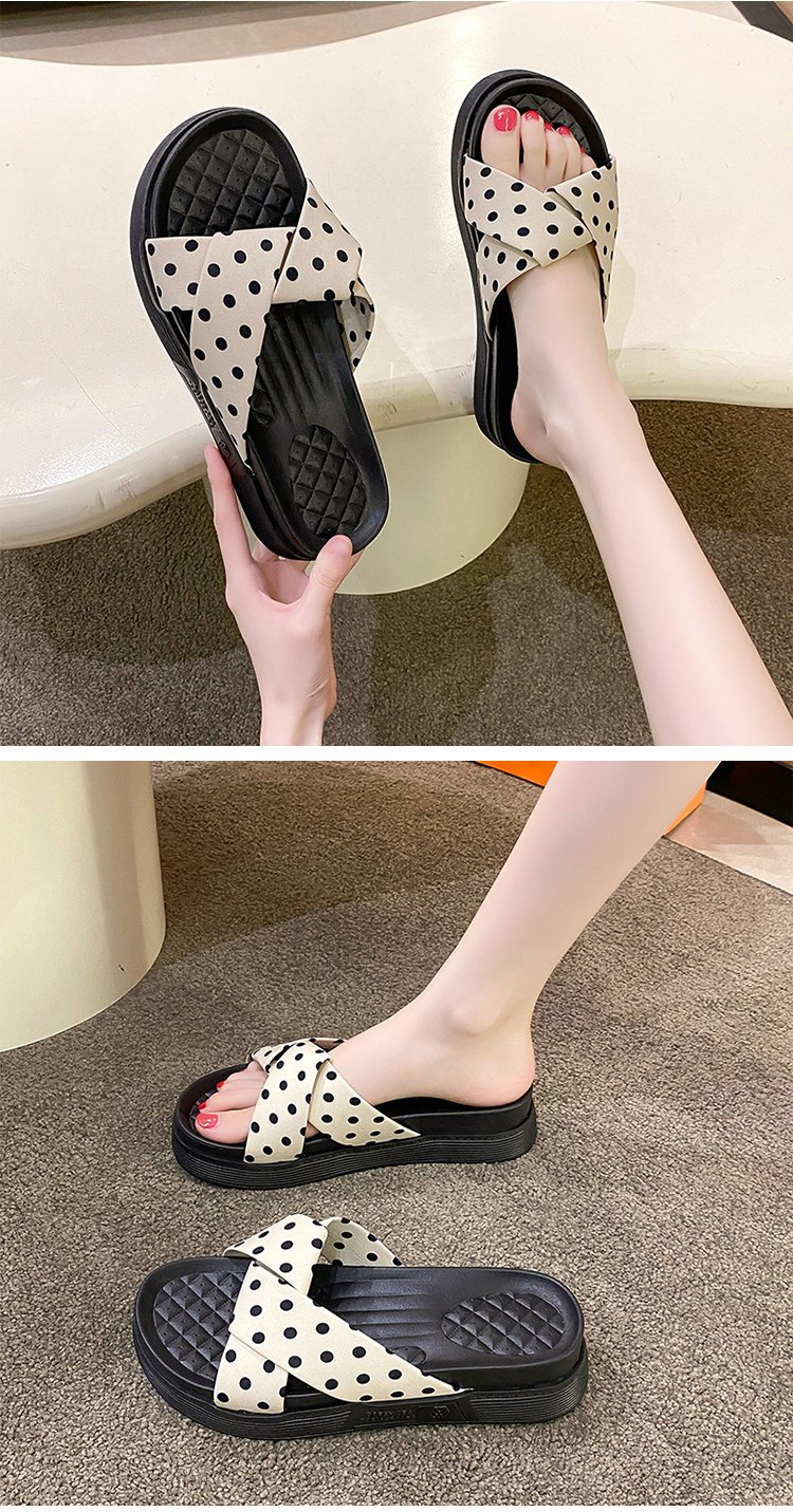 Trending Female Slippers EVA Slides Summer Beach Sandals Cross Point Women Shoes