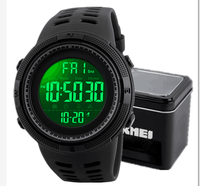 Reloj Digital Skmei 1251 Cromado Para Hombre Deportivo de Lujo con Encanto