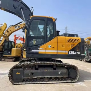 Excavatrice Hyundai 220LC-9S d'occasion, reconditionnée, performances parfaites, usage intensif, 20 tonnes, prête à travailler, excavatrices d'occasion - Product Image 3