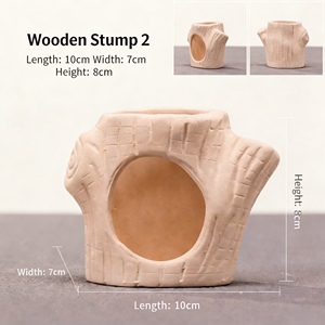 Decoración para Acuario, Cueva de Cría, Escondite de Cerámica Natural para Tortugas, Maceta de Reproducción, Adorno para Pecera para Camarones y Peces Pequeños - Product Image 2