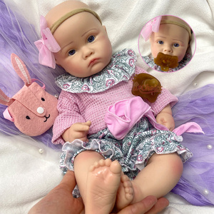 Muñecas de Silicona Realistas de 18 Pulgadas, Cuerpo Completo de Silicona, Calidad Cinematográfica, Boca Abierta, Anatómicamente Correctas, Muñecas Reborn para Niñas - Product Image 1