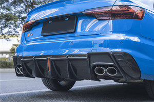 Nouveau kit carrosserie pour Audi A4S4, style CMST amélioré, en fibre de carbone : lèvre avant, jupes latérales, diffuseur, spoiler, capot, ailes - Product Image 4