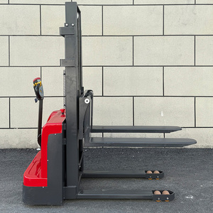 Electric Semi-electric Stacker Lift Pallet Forklift 1-2 Tons Solid Tire Vehicle <strong>Loading</strong> <strong>Unloading</strong> AWD Lead-Acid Forklift - Product Image 5