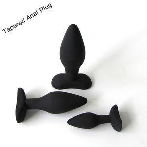 Sıcak satış silikon konik üç parçalı Anal <span class=keywords><strong>Plug</strong></span> prostat masaj aleti erkek popo fiş su geçirmez yetişkin seks oyuncak - Product Image 1