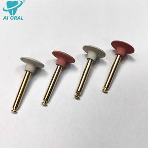 Kit de polissage dentaire électrique Ai Oral pour composites, 6 pièces, comprenant : disques diamantés RA 14mm, système de roues, brosse spirale flexible, polisseurs en caoutchouc et fraises - Product Image 4