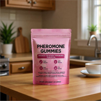 Gummies véganes aux phéromones, zinc et vitamine B6 sans gluten pour l'énergie quotidienne et le soutien de la confiance chez l'adulte