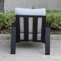 Chaises de plage modernes, confortables, durables et imperméables pour l'extérieur, pour la cour, le jardin de Muskoka, ensemble de bistrot avec structure en aluminium
