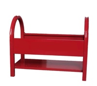 Armoire de sécurité incendie en métal rouge, équipement anti-incendie 40x32cm, portable et facile à installer, protection incendie aéroportuaire