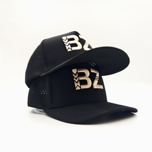 Ultimate 5 Panel Solid Waterproof Golf <b>Cap</b> Custom Embroidery Logo Low MOQ OEM Laser Perforated Breathable <b>Quick</b> <b>Dry</b> Sport Select - Product Image 3