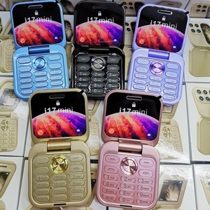 Nouveau téléphone à <span class=keywords><strong>clapet</strong></span> Mini I17 double SIM 2G GSM, téléphone portable à gros boutons pliable pour les personnes âgées, les étudiants, cadeau - Product Image 5