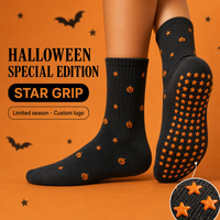 Chaussettes de yoga et de Pilates antidérapantes en coton avec grip en silicone pour femmes, personnalisables en gros, marque privée OEM