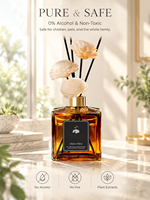 Diffuseur de parfum d'ambiance de luxe longue durée avec bâtonnets floraux, flacon de parfum d'intérieur