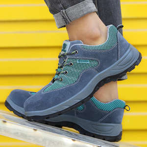 JIANKUN, venta al por mayor, zapatos de seguridad de invierno de corte bajo <span class=keywords><strong>para</strong></span> hombres, cómodas zapatillas de deporte de malla transpirable con punta de acero, antigolpes/pinchazos - Product Image 3
