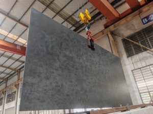 <span class=keywords><strong>Piastrelle</strong></span> in Pietra Sinterizzata Nera di Grande Formato 2700*1200*9mm a Prezzo di Fabbrica, Lastre Stampate per Decorazione di Pareti e Pavimenti - Product Image 4