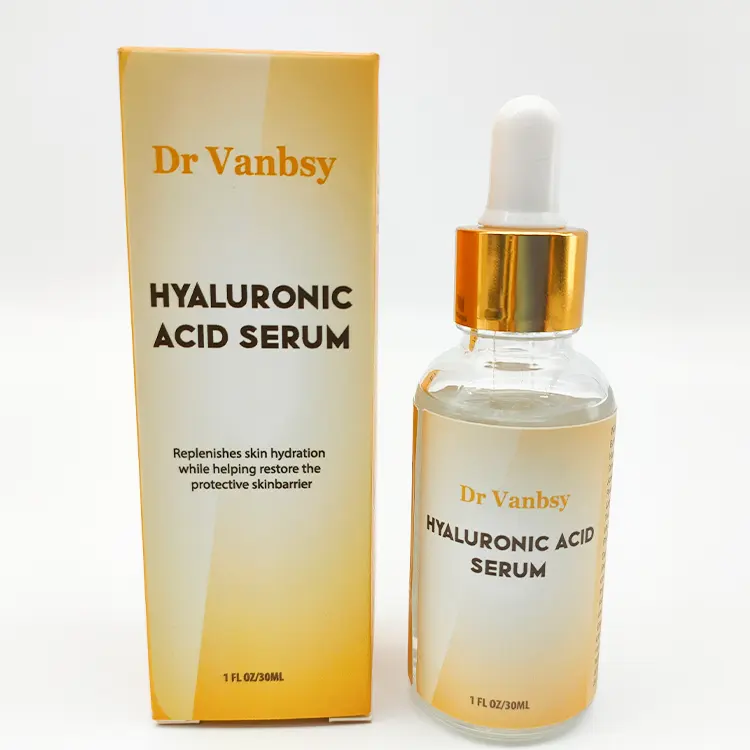 Private Label Hoge Kwaliteit Hyaluronzuur Serum Whitening Serum Pure Hyaluronzuur Serum Voor Huid Reparatie