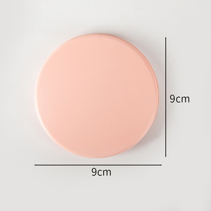 Benutzer definiertes Logo Tragbarer kompakter Reises piegel HD 2X Vergrößerung klappbarer wiederauf ladbarer runder beleuchteter kompakter Taschen-LED-Schmink spiegel - Product Image 4