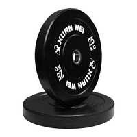 Disque de musculation en caoutchouc intégral, haute élasticité, antidérapant, avec logo personnalisé, pour l'entraînement de fitness