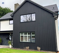 2025 Vente chaude Revêtement mural extérieur composite en bois de teck couleur charbon de bois Wpc