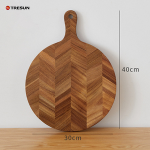 Planche à découper en bois d'acacia, taille personnalisable, certifiée FSC, qualité cuisine, durable, réutilisable, pour viande et fromage - Product Image 1