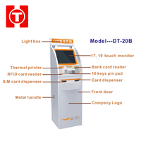 Mesin Pembayaran Kios Layar Sentuh 19 Inci dengan Dispenser Kartu SIM, Fungsi SDK, dan Dukungan Multi-OS