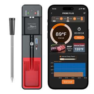 Termómetro inalámbrico Bluetooth para alimentos Termómetros domésticos digitales inteligentes para horno, barbacoa, cocina, parrilla, beber - Product Image 1