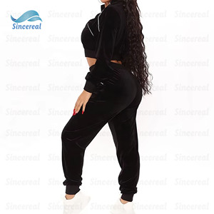Custom Fashion Sexy Casual Printed Button <strong>Trousers</strong> Regular Jacket Two-piece Suit <strong>Ladies</strong> <strong>Velvet</strong> Two Piece Set Eco-Friendly - Product Image 6
