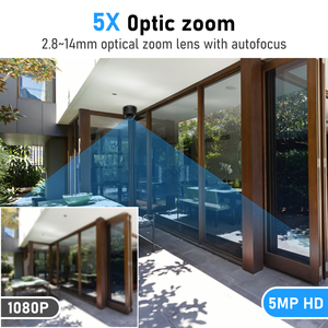 JideTech 5X 5MP 20FPS IP Dome Sem Fio PTZ POE Câmera de Segurança Indoor Ao Ar Livre Uso Visão Noturna CMOS IP66 Cartão SD Suporte RTMP - Product Image 2