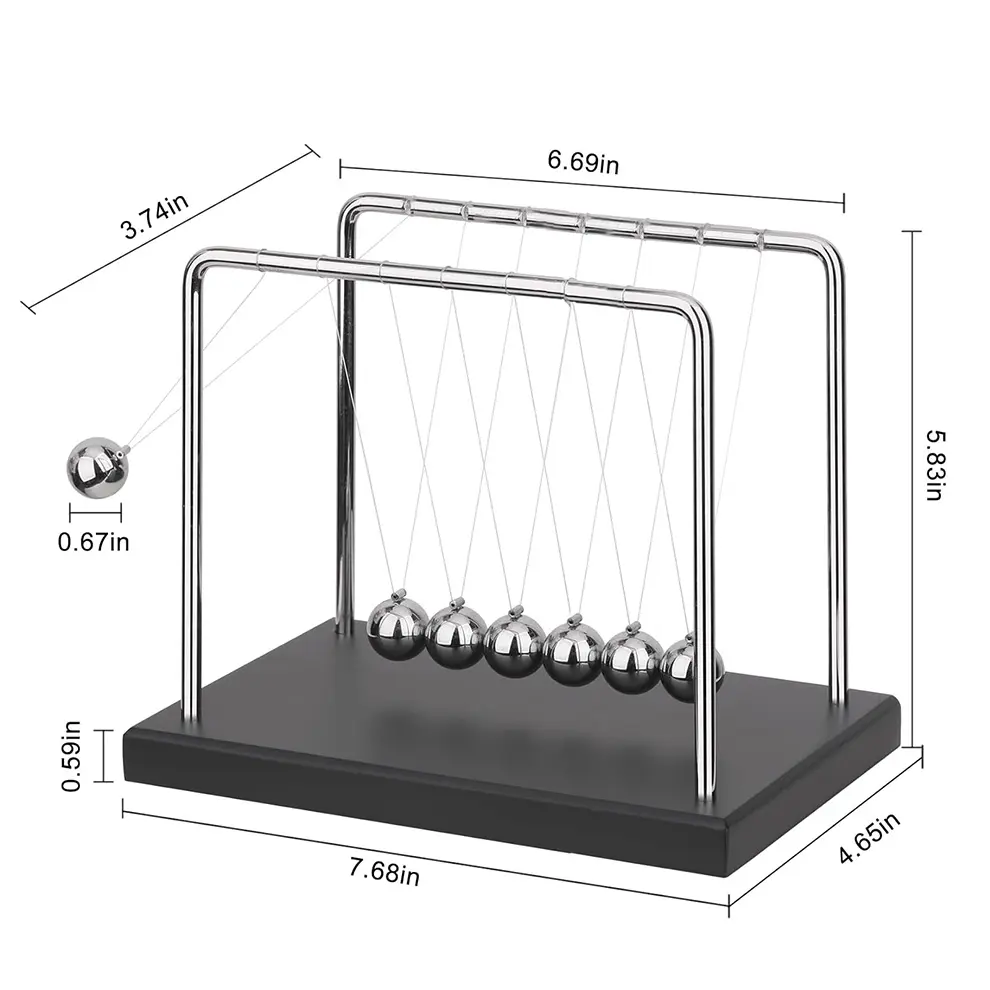 QLKUNLA all'ingrosso Newtons culla equilibrio pendolo decorazione ufficio Newton culla equilibrio palle