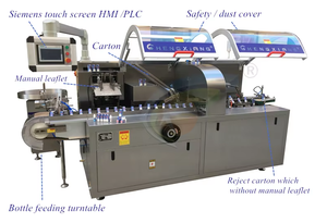 Máquina de encuadernación automática especializada Chubby Gorilla para botellas cuentagotas Línea de embalaje de alta eficiencia para boxeo de botellas - Product Image 2