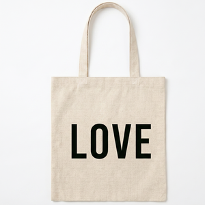 Sacs de shopping en toile réutilisables avec impression de texte personnalisée HANFEIZI - Product Image 4