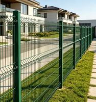 Clôture de sécurité en treillis soudé pour ferme et jardin, en acier galvanisé durable, panneau incurvé 3D soudé