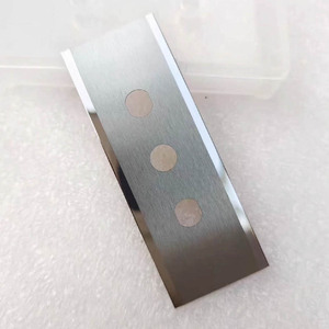 <span class=keywords><strong>Lames</strong></span> de rasoir industrielles en acier à haute teneur en alliage Couteau à découper en film Film de dé<span class=keywords><strong>coupe</strong></span> en plastique à double tranchant et 3 trous GL - Product Image 4