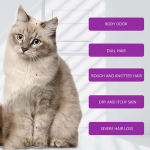 Shampooing et après-<span class=keywords><strong>shampoing</strong></span> pour animaux de compagnie à l'huile essentielle de lavande, nettoyage en profondeur doux pour chiens et chats, soulage les démangeaisons, fourrure saine et brillante - Product Image 5