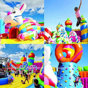 Juegos Inflables Gigantes para Niños al Aire Libre, Castillo Inflable, la Ciudad de Entretenimiento Más Divertida del Mundo, Castillo Inflable con Tobogán - Product Image 3