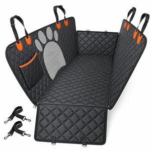 Back Seat Extender for Dogs Hard Bottom Dog Car Seat Cover for Back Seat with Mesh Window100% Waterproof Pet Dog <b>Hammock</b> - Product Image 2