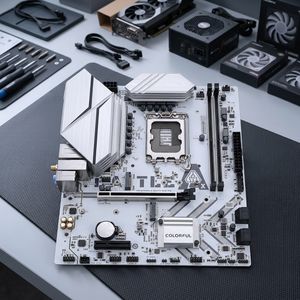 เมนบอร์ดสำหรับเล่นเกมรุ่นใหม่ BATTLE-AX B760M-G WHITE WIFI D5 V20 LGA 1700 DDR5 M.2 PCIe 4.0x16 M-ATX - Product Image 2