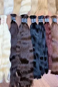 10a Braziliaanse Maagdelijke Krullend 50G Diep Water Wave Bulk Hair Extensions Voor Boho Vlechten Haar Menselijk Vlechten Haar Bulk Geen Inslag