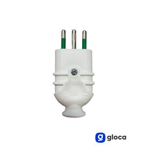 Gloca 5x Enchufe de Alimentación Profesional 10A 2P+T Blanco Macho Estándar Italiano 250V - Product Image 5