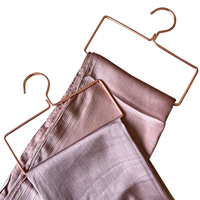 Cintres en métal de haute qualité pour hijabs, couleur or rose, forme rectangulaire, accessoires élégants pour foulards, vente en gros