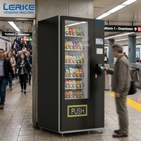 Distributeur automatique intelligent LERKE pour snacks et boissons, avec paiement par code QR, idéal pour les environnements très fréquentés