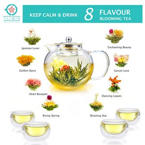 Empaque <span class=keywords><strong>de</strong></span> Bolsas Personalizadas para Té <span class=keywords><strong>de</strong></span> Flores Artesanal, Té Floreciente <span class=keywords><strong>de</strong></span> Jazmín y Peonía, Té Verde con Diferentes <span class=keywords><strong>Tipos</strong></span> <span class=keywords><strong>de</strong></span> Flores - Product Image 5