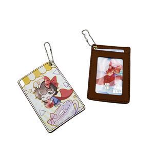 Porte-cartes de téléphone portable portable en cuir avec sangle chaîne à perles en PU, peinture UV, coloré, pour sac et classeur de cartes - Product Image 3